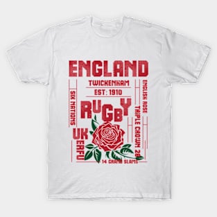 England Rugby English Rose Triple Crown T-Shirt